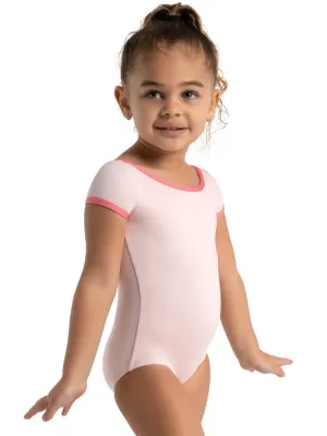 12019C Short Sleeve Square Back Leotard