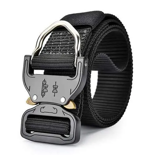 125CM Mens Nylon Military Heavy Duty Combat Belt