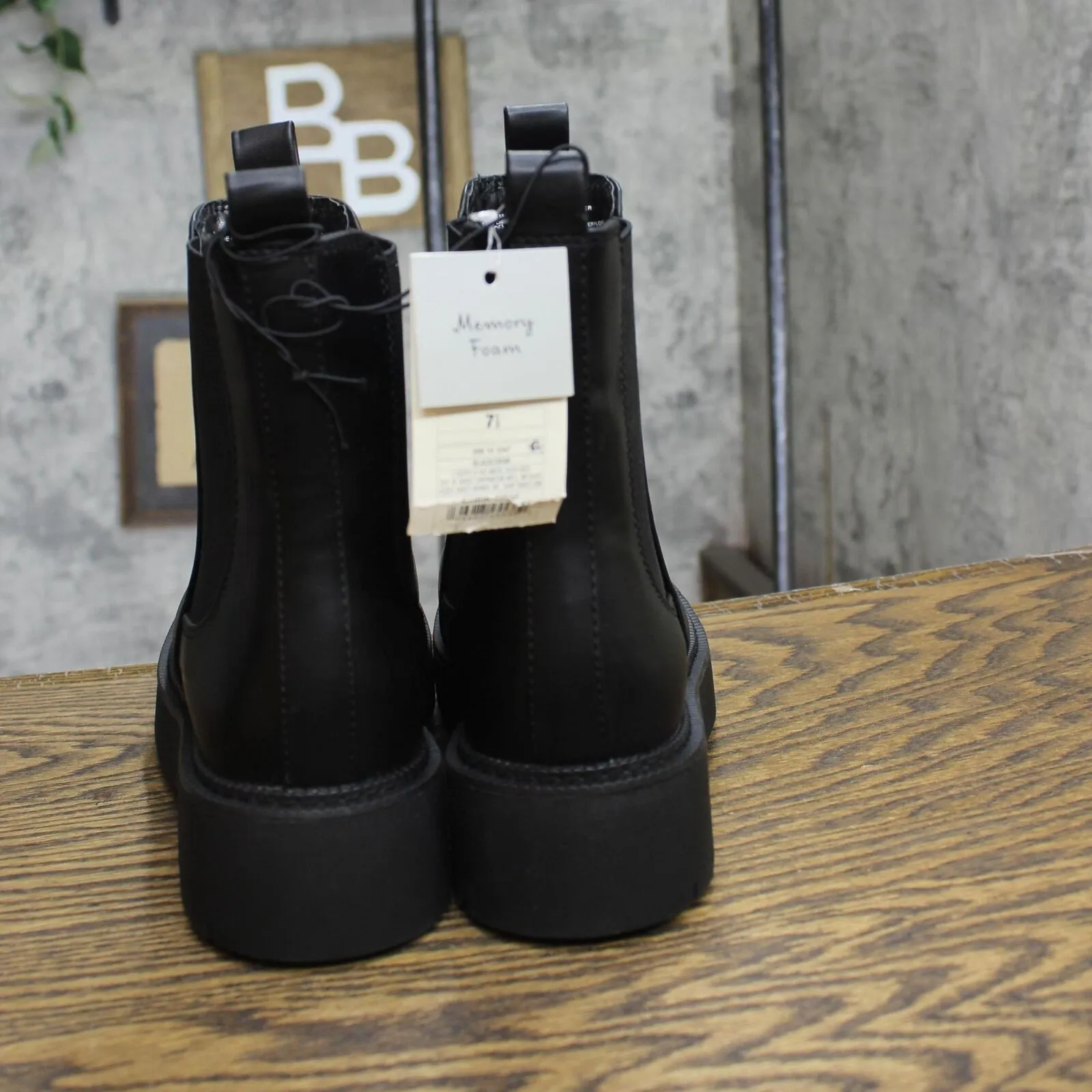 A New Day Womens Demi Chelsea Boots with Memory Foam Insole 87930239 Black 7.5M