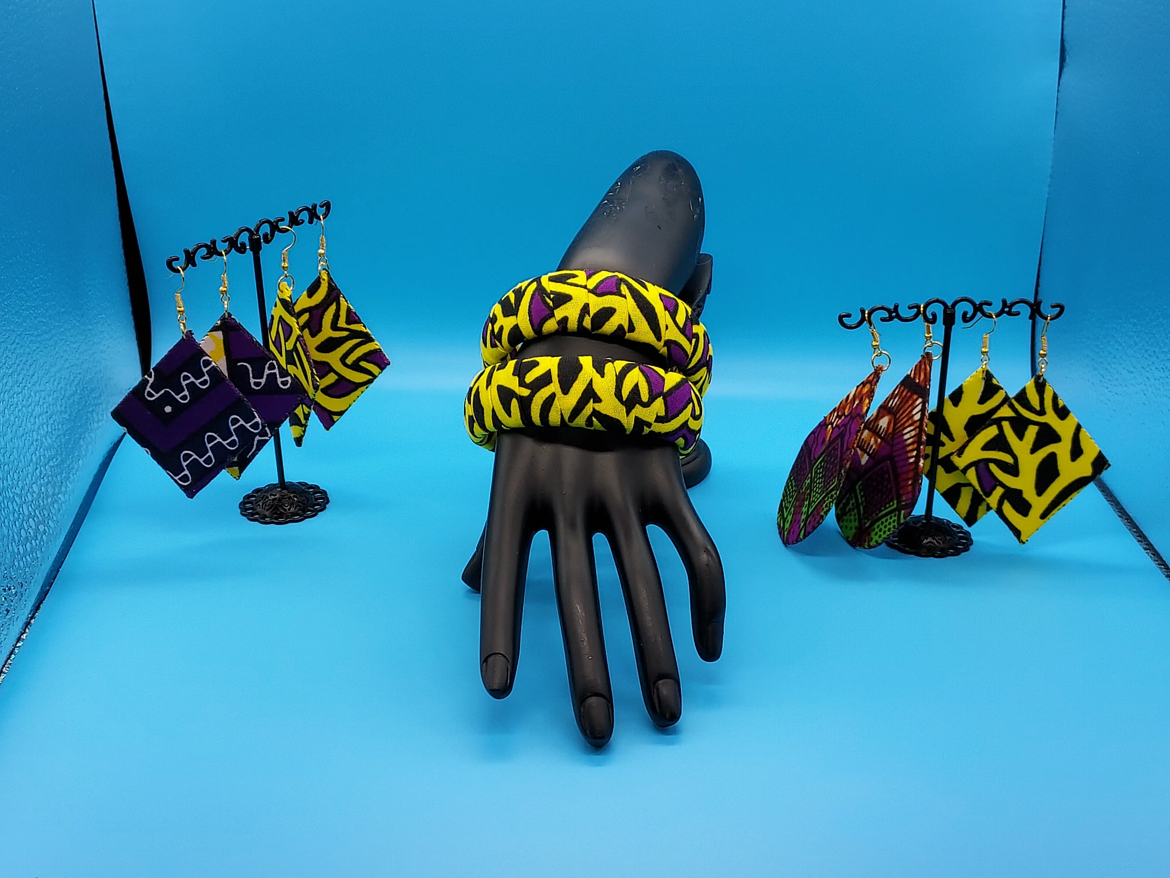 African style/Women Figuring design/Haitian Custom design Earring and Bracelet sets/