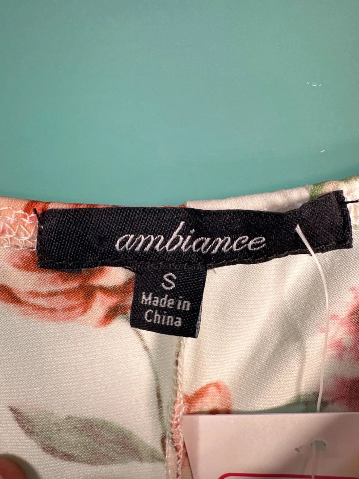 Ambiance Floral White Maxi Dress UK S