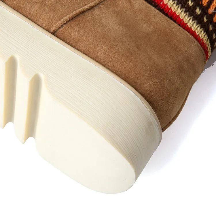 Autumn and Winter Boots, Plush Snow Boots, Sweet Casual Ethnic Style, Wool, Fringed Boots, Women's Boots