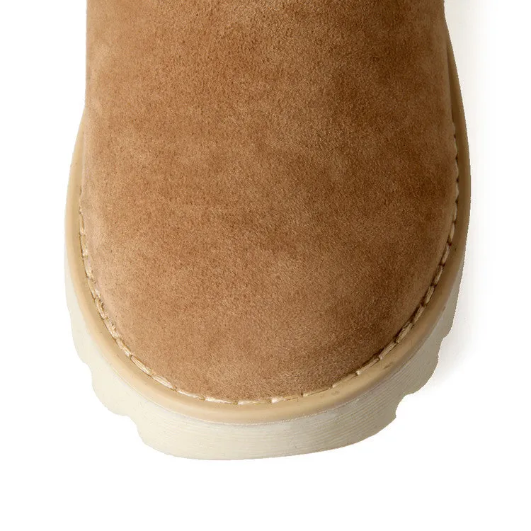 Autumn and Winter Boots, Plush Snow Boots, Sweet Casual Ethnic Style, Wool, Fringed Boots, Women's Boots