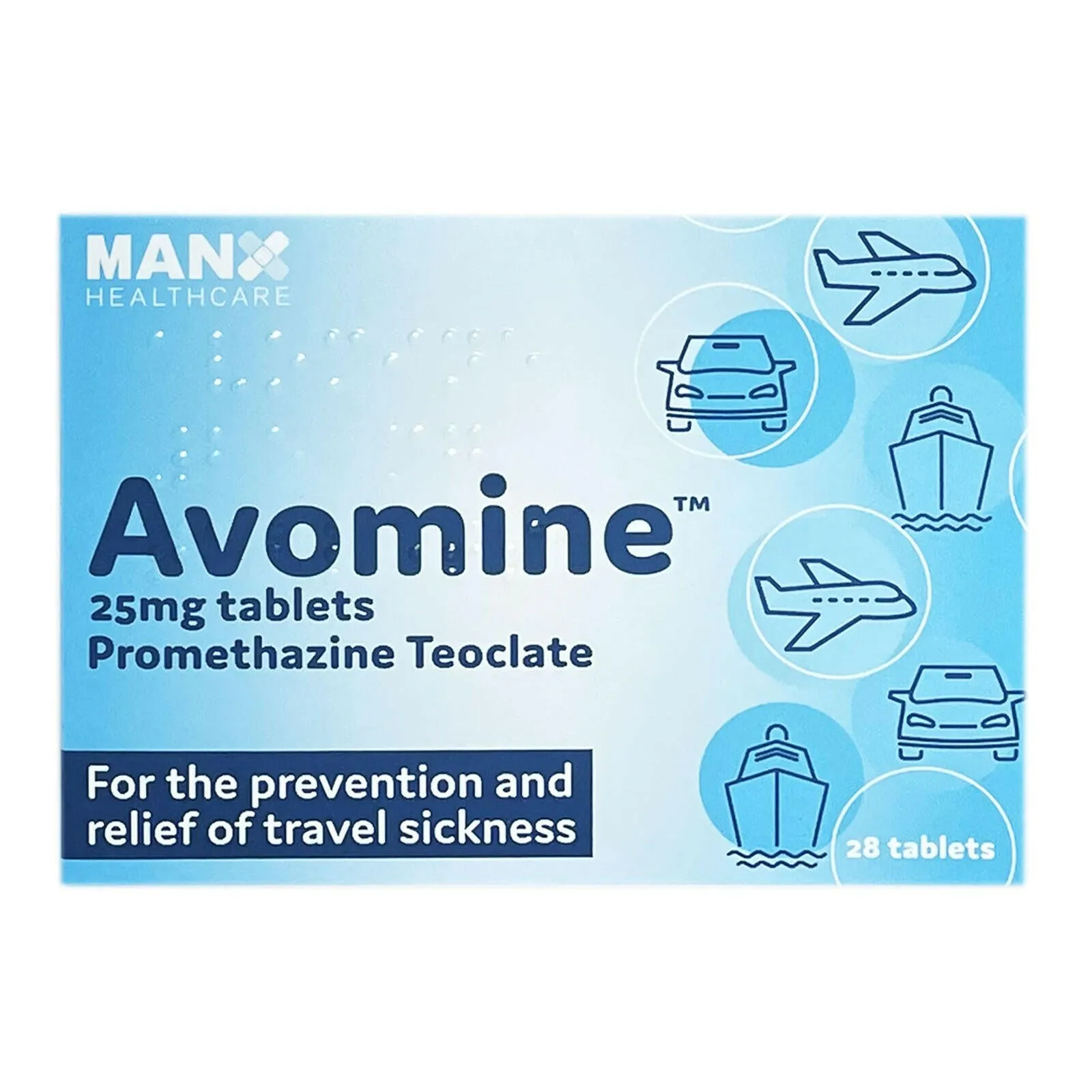 Avomine (Promethazine Teoclate) 28 tablets