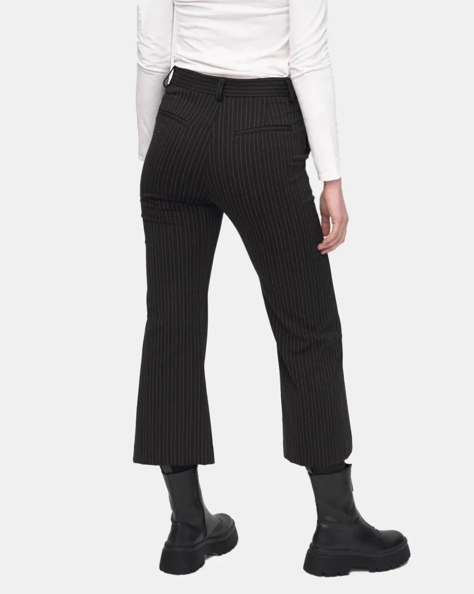 Baci - Striped Work Pant - 4020191BLKSTRXS