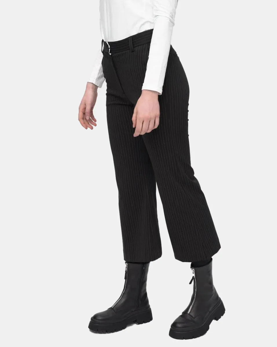 Baci - Striped Work Pant - 4020191BLKSTRXS