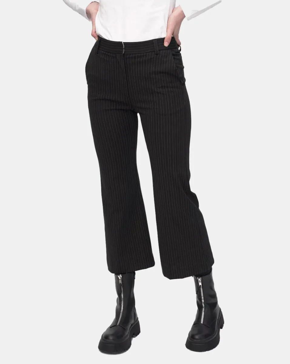 Baci - Striped Work Pant - 4020191BLKSTRXS