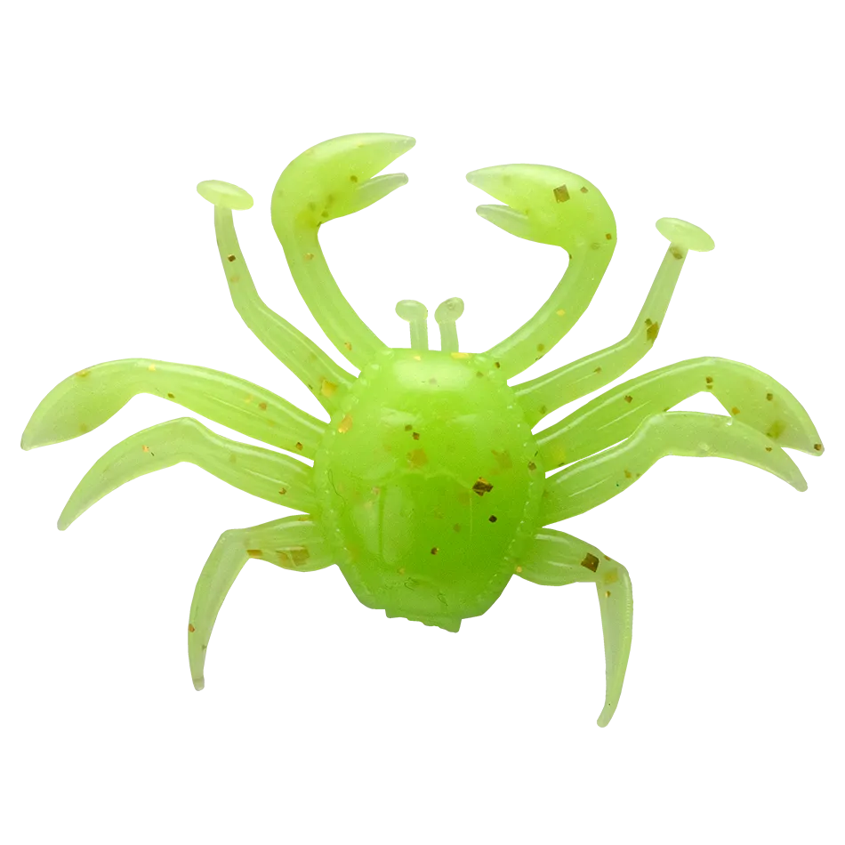 Bait Breath Rocking Crab 2" #Glow Lime Chart S898
