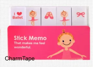 Ballerina Post It Memo Note Pad 210 sheets SS261