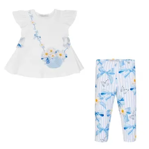 BALLOON CHIC - Daisy Legging Set  - Blue