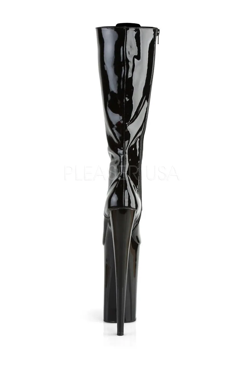 BEYOND-2020 Platform Boot  | Black Patent