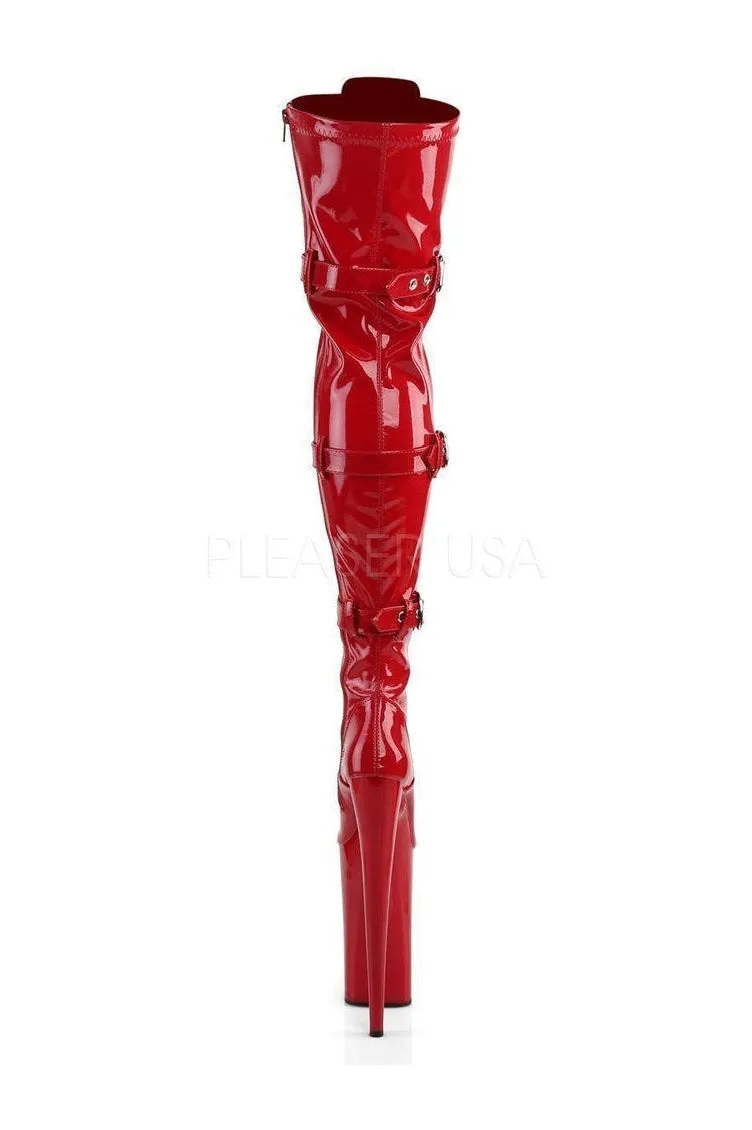 BEYOND-3028 Platform Boot  | Red Patent
