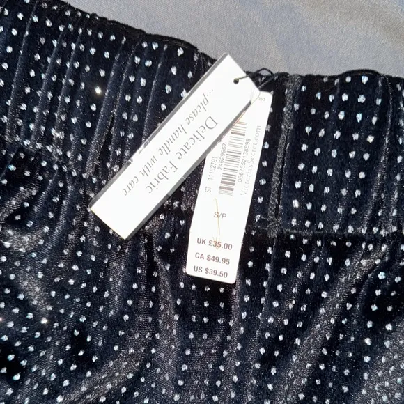 Black Satin Polka Dot Women's Shorts