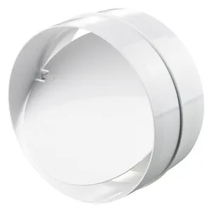 Blauberg Plastic Circular In-line Back Draught Shutter - 150mm