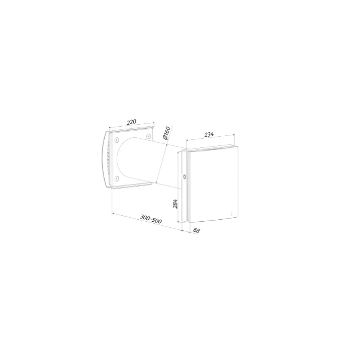 Blauberg VENTO-DUO-AIR-CS Vento Duo-Air Decentralised Single Room Heat Recovery Unit - WiFi - Cotswold Stone Cowl