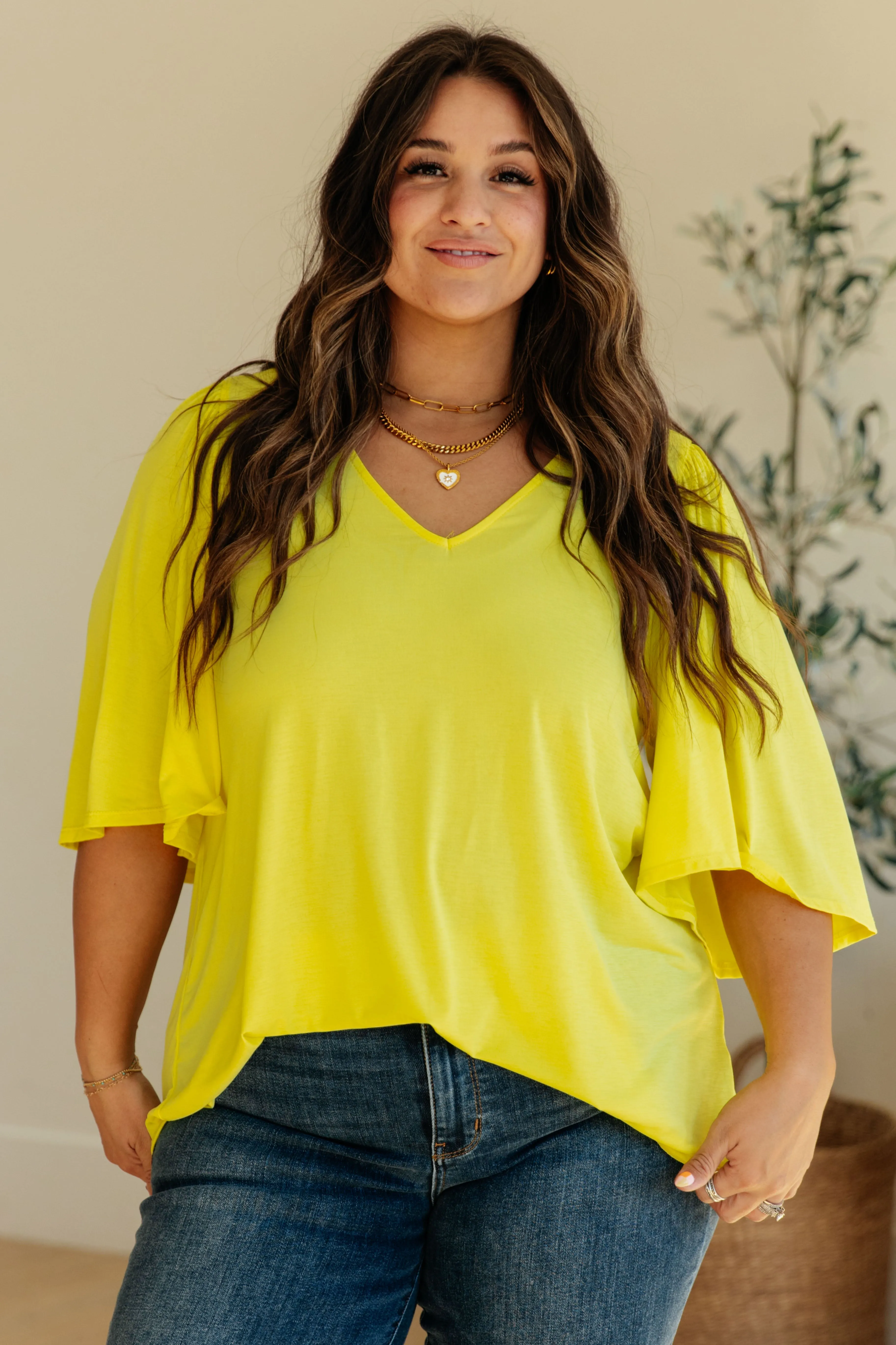 Cali Top in Neon Yellow