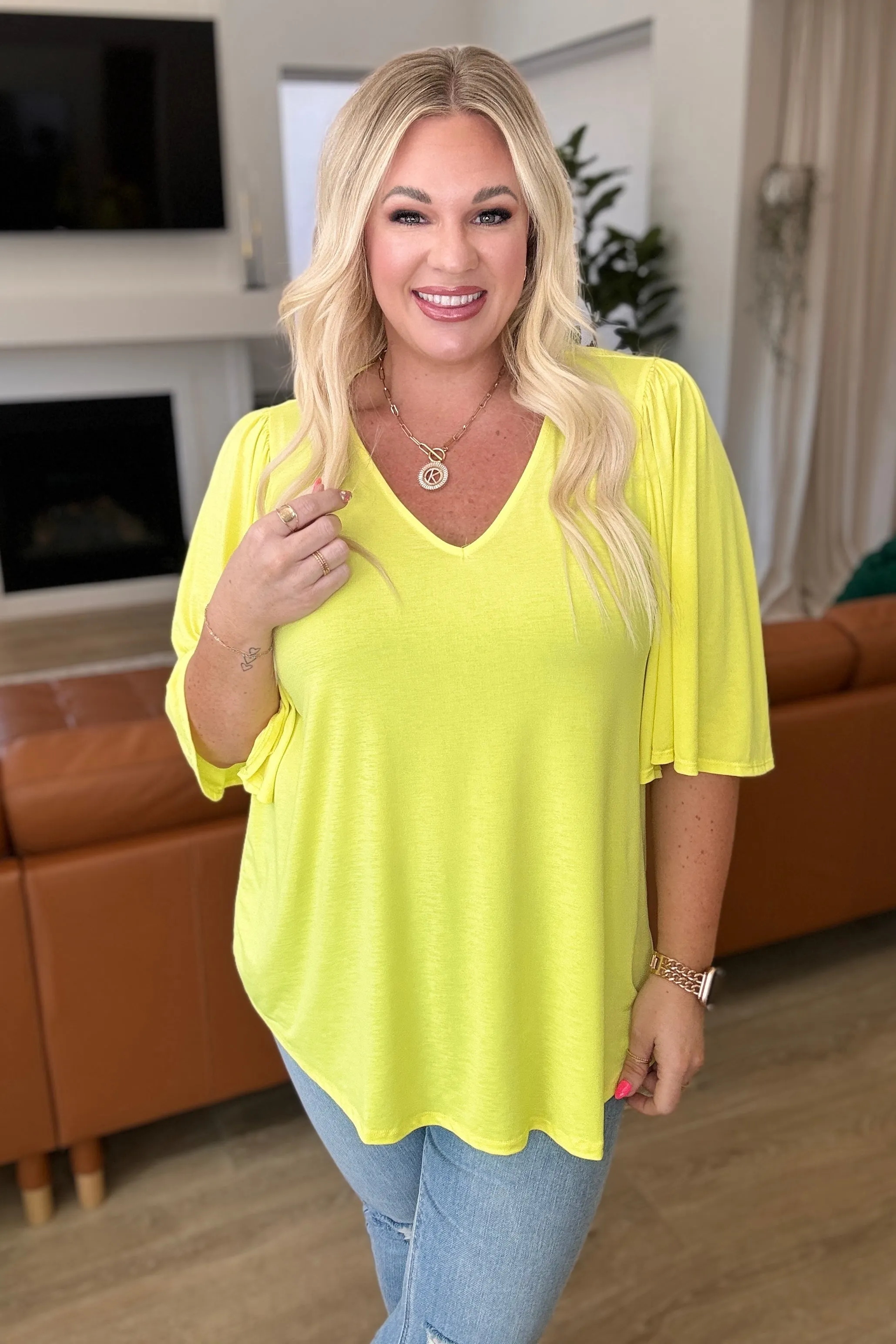 Cali Top in Neon Yellow