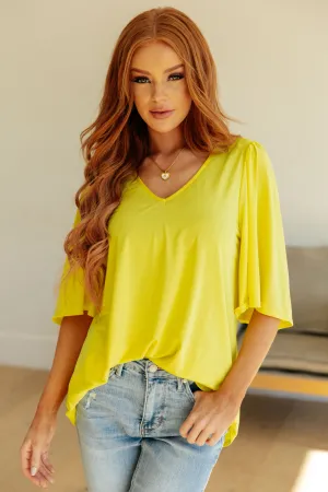 Cali Top in Neon Yellow