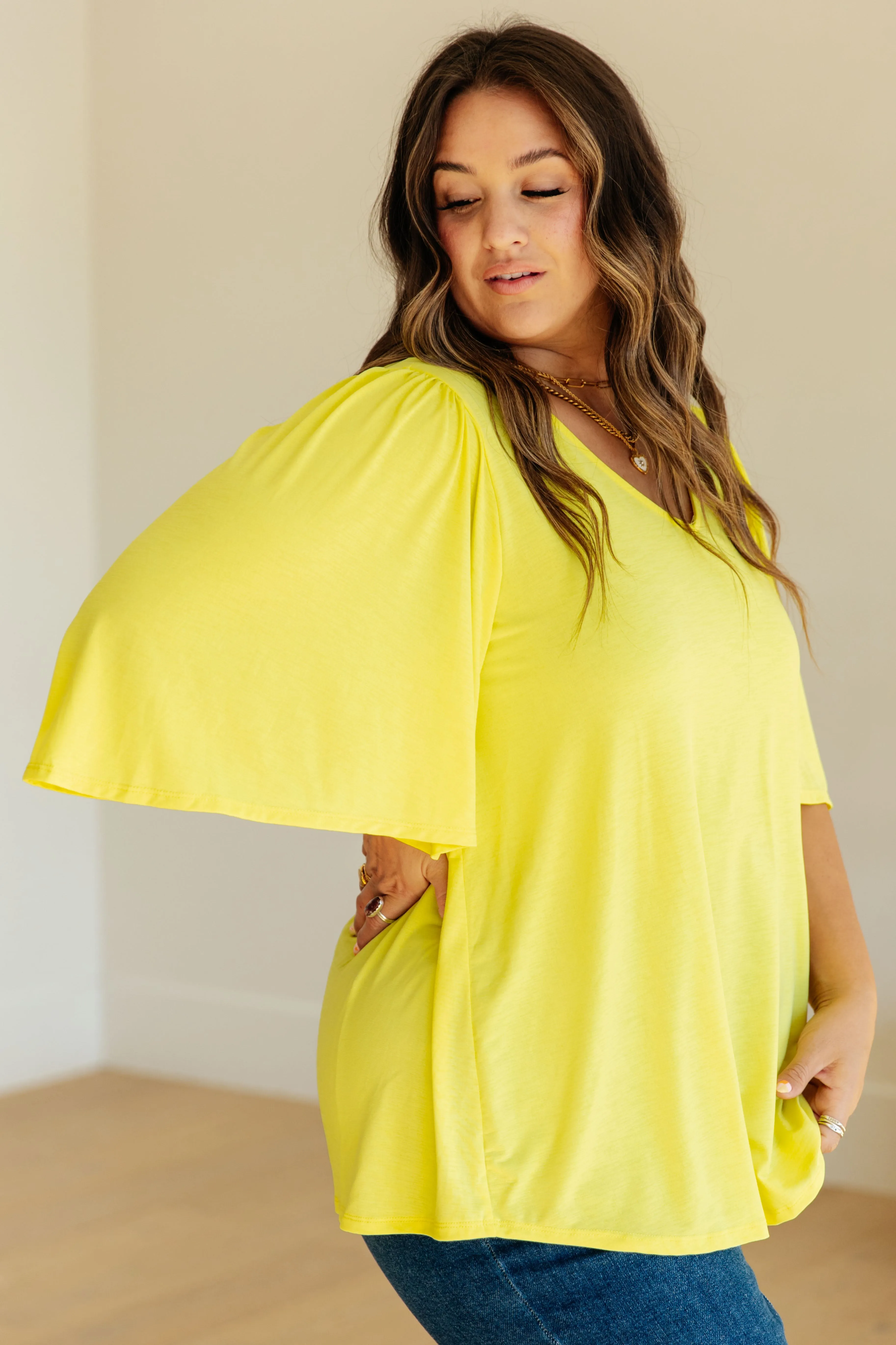 Cali Top in Neon Yellow