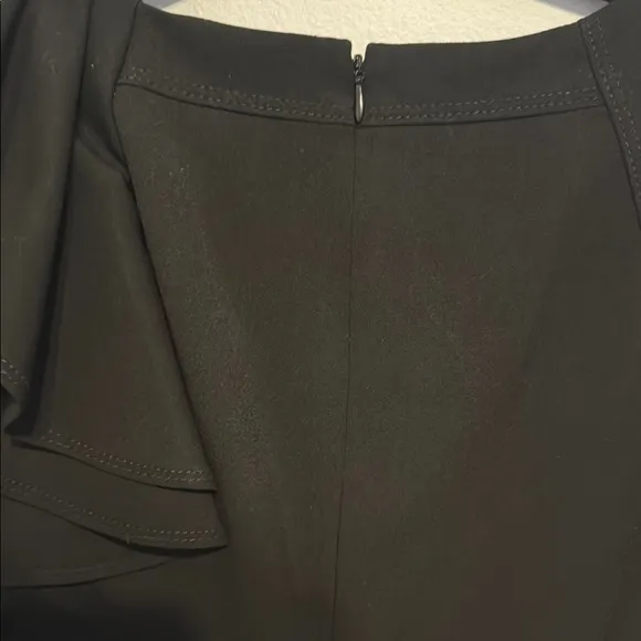 Calvin Klein Black Ruffle Sleeve Dress