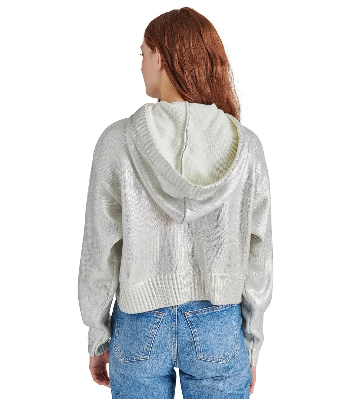 CAMERAN SWEATER-METALLIC SILVER