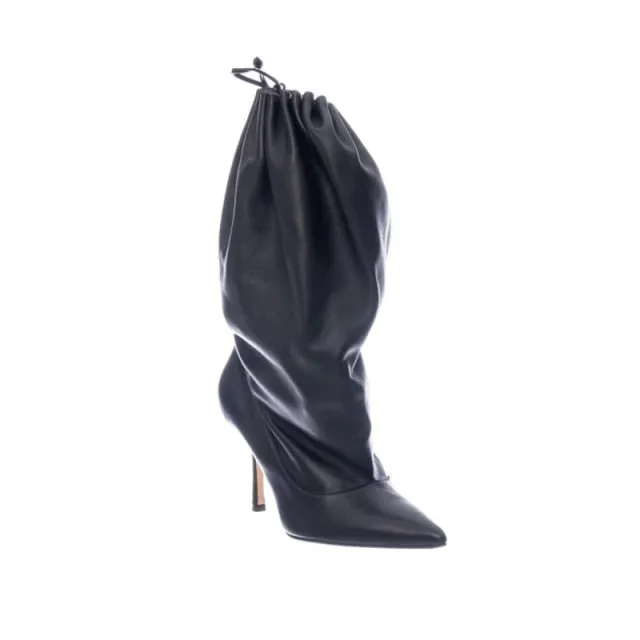 Candy Color Elastic Lace-Up Woman's Long Boots
