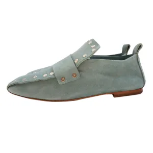 CELINE Suede Studded Accents Loafers By Phoebe Philo