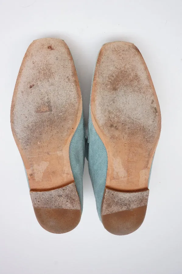 CELINE Suede Studded Accents Loafers By Phoebe Philo