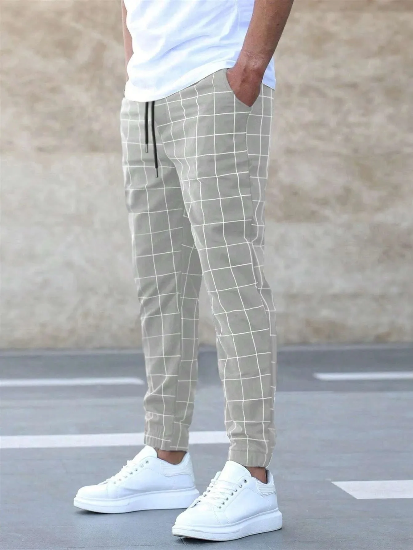 Celso - MEN'S CHECKERED JOGGER PANTS
