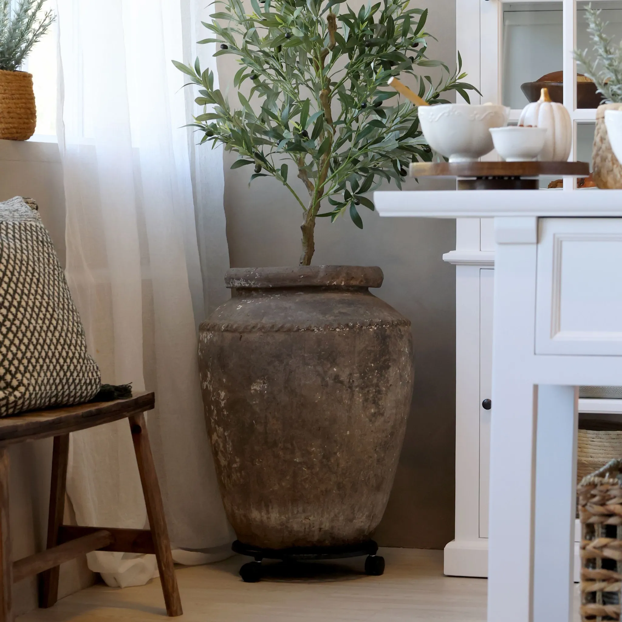 Chic Antique Planteholder på hjul - Flere størrelser