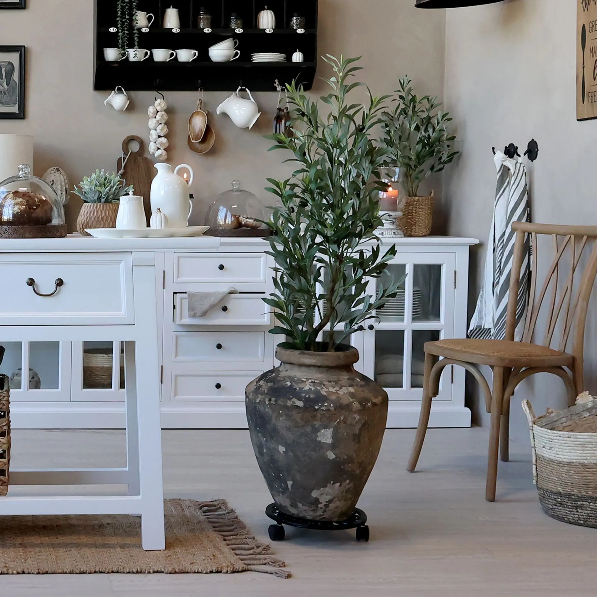 Chic Antique Planteholder på hjul - Flere størrelser