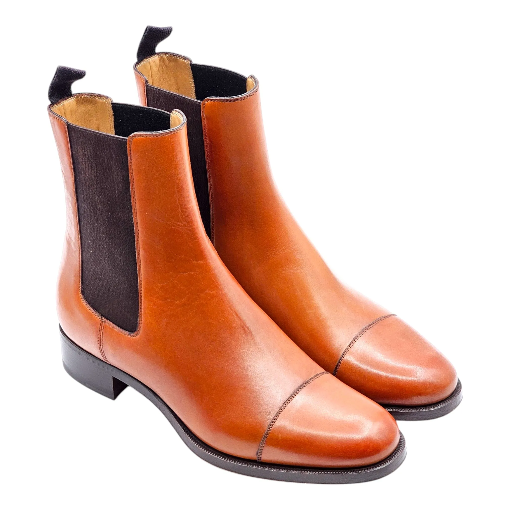 Christian Louboutin Antonio Chelsea Boots - Leather - Brown - EU 40 / US 7