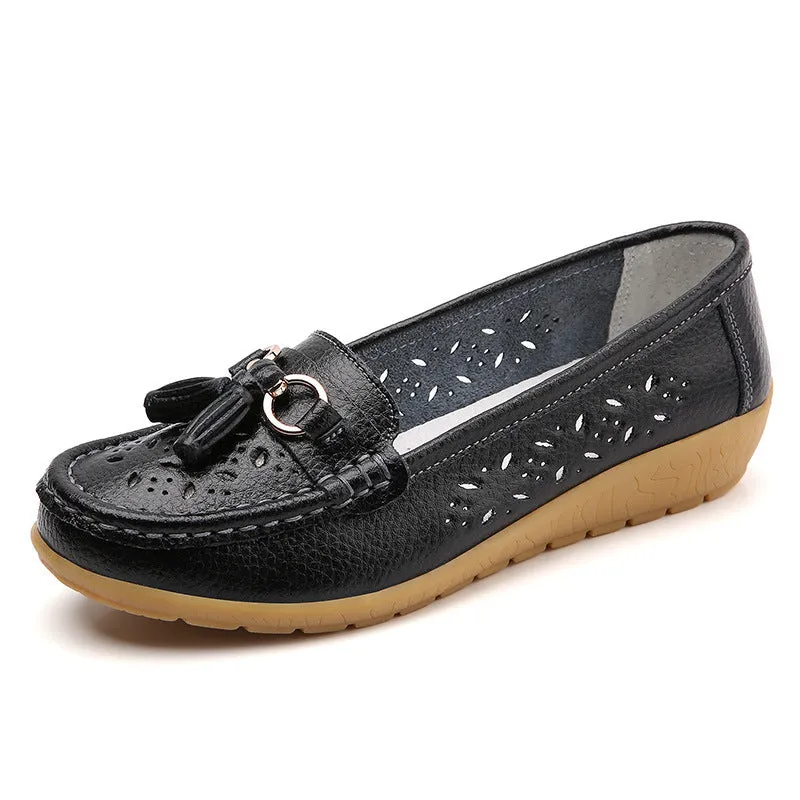 Cilool Summer Hollow Out New Leather Shoes
