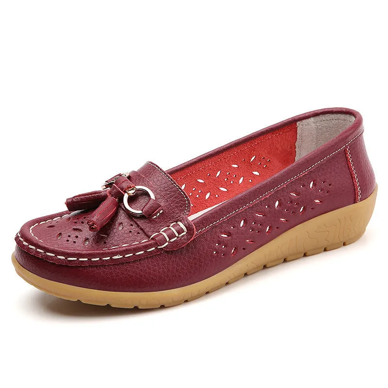 Cilool Summer Hollow Out New Leather Shoes