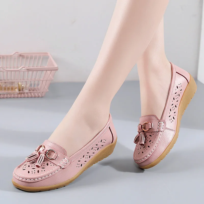 Cilool Summer Hollow Out New Leather Shoes