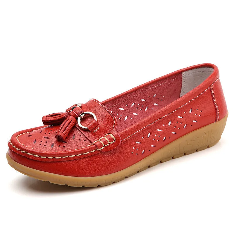 Cilool Summer Hollow Out New Leather Shoes