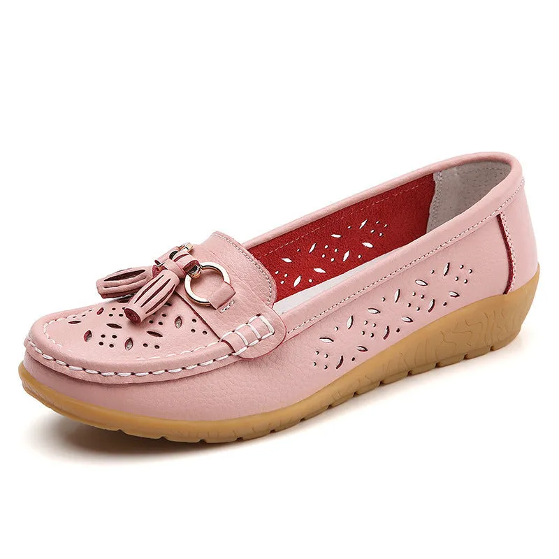 Cilool Summer Hollow Out New Leather Shoes