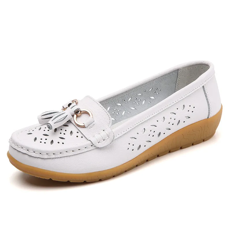 Cilool Summer Hollow Out New Leather Shoes