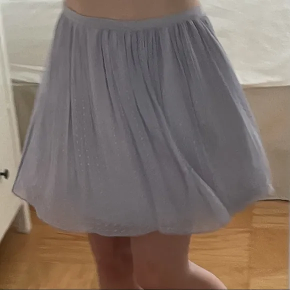 Club Monaco Silk Lavender Mini Skirt