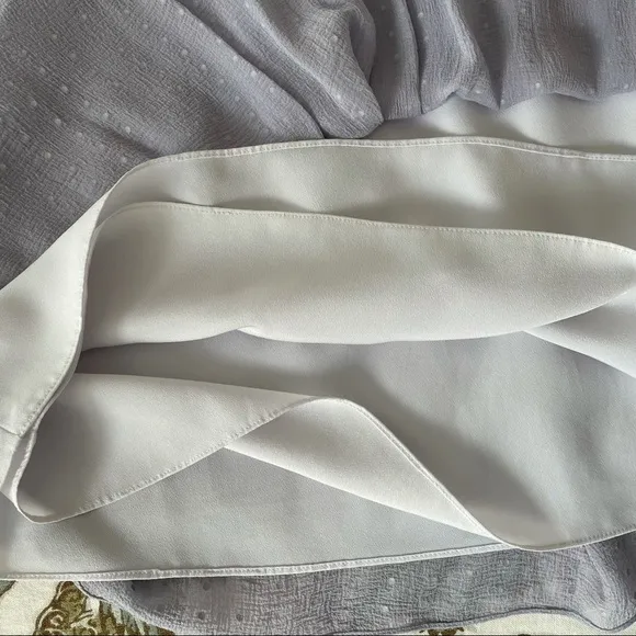 Club Monaco Silk Lavender Mini Skirt