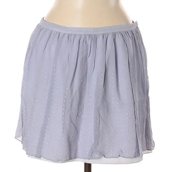 Club Monaco Silk Lavender Mini Skirt