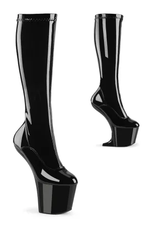 CRAZE-2000 Black Patent Knee Boot