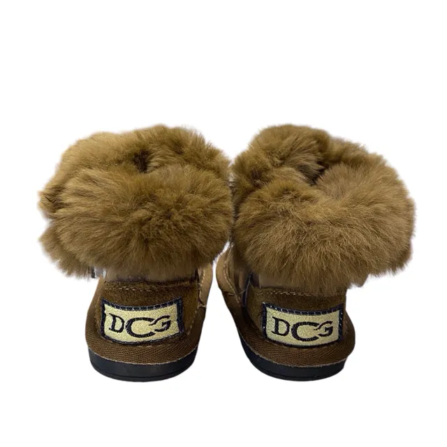 DCG Girl's Brown Fashion Boots Size 4