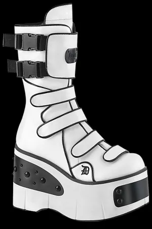 DemoniaCult KERA 108 White Boots (UK6, 8)