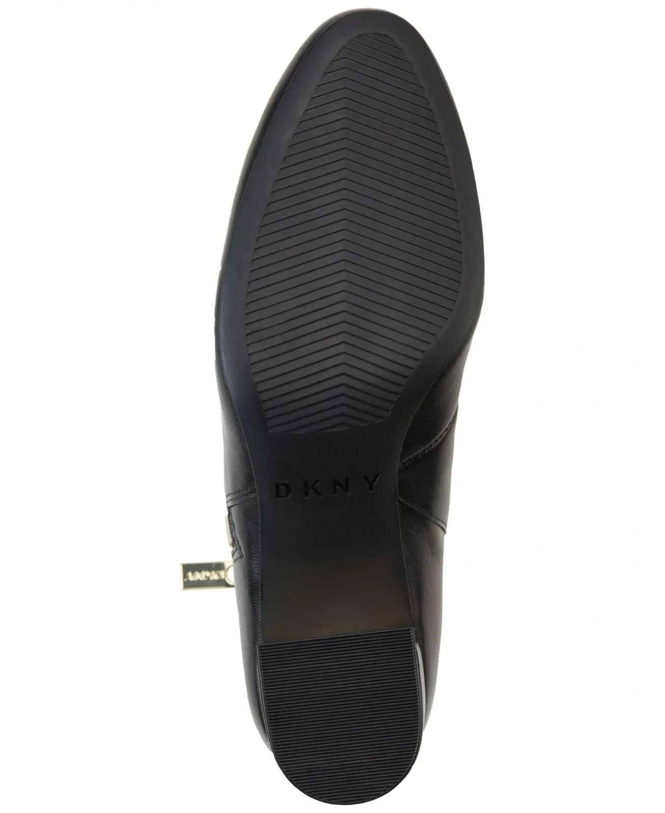 DKNY Womens Side Zip Crosbi Booties K3021605 Black Leather 8M