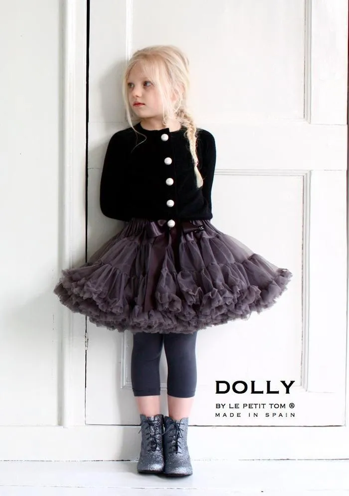 DOLLY BY LE PETIT TOM ® tutu dark grey