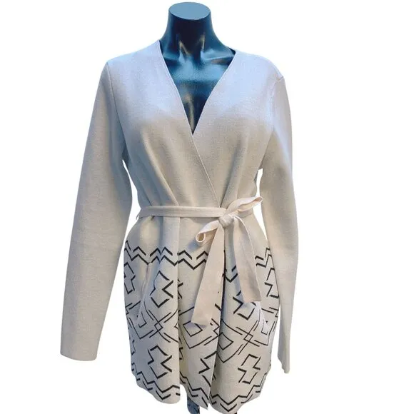 Duluth Open Front Cardigan/Belt M