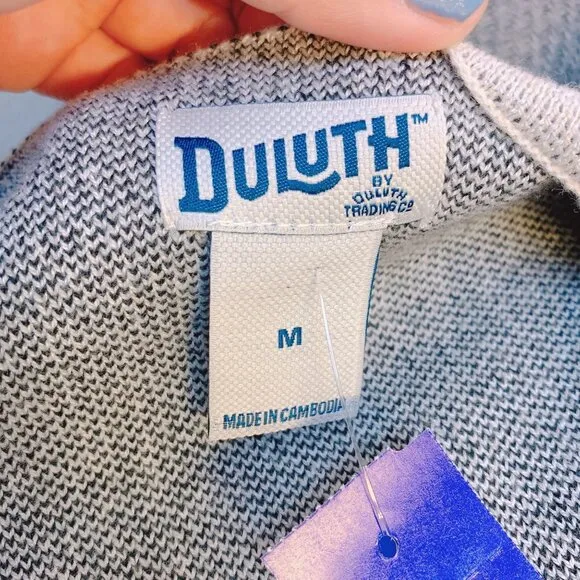 Duluth Open Front Cardigan/Belt M