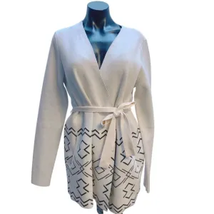 Duluth Open Front Cardigan/Belt M