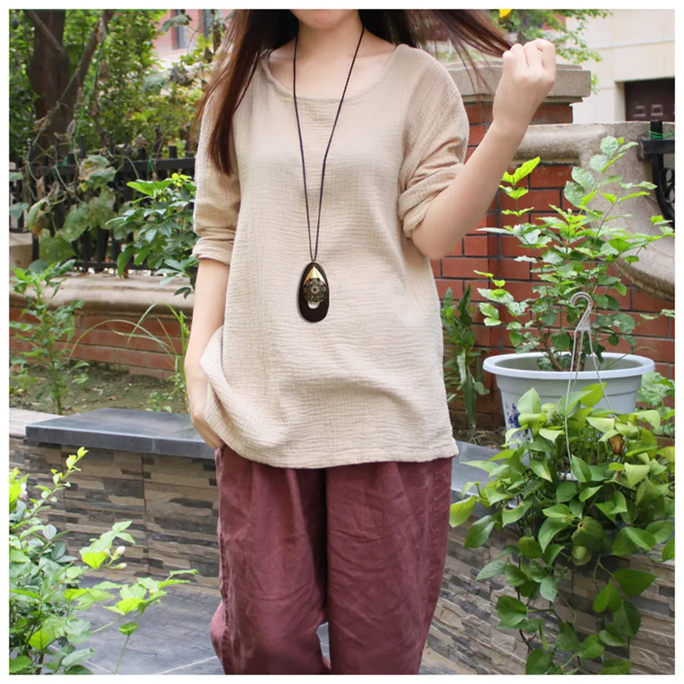 Elegant and Vintage Wooden Long Necklace